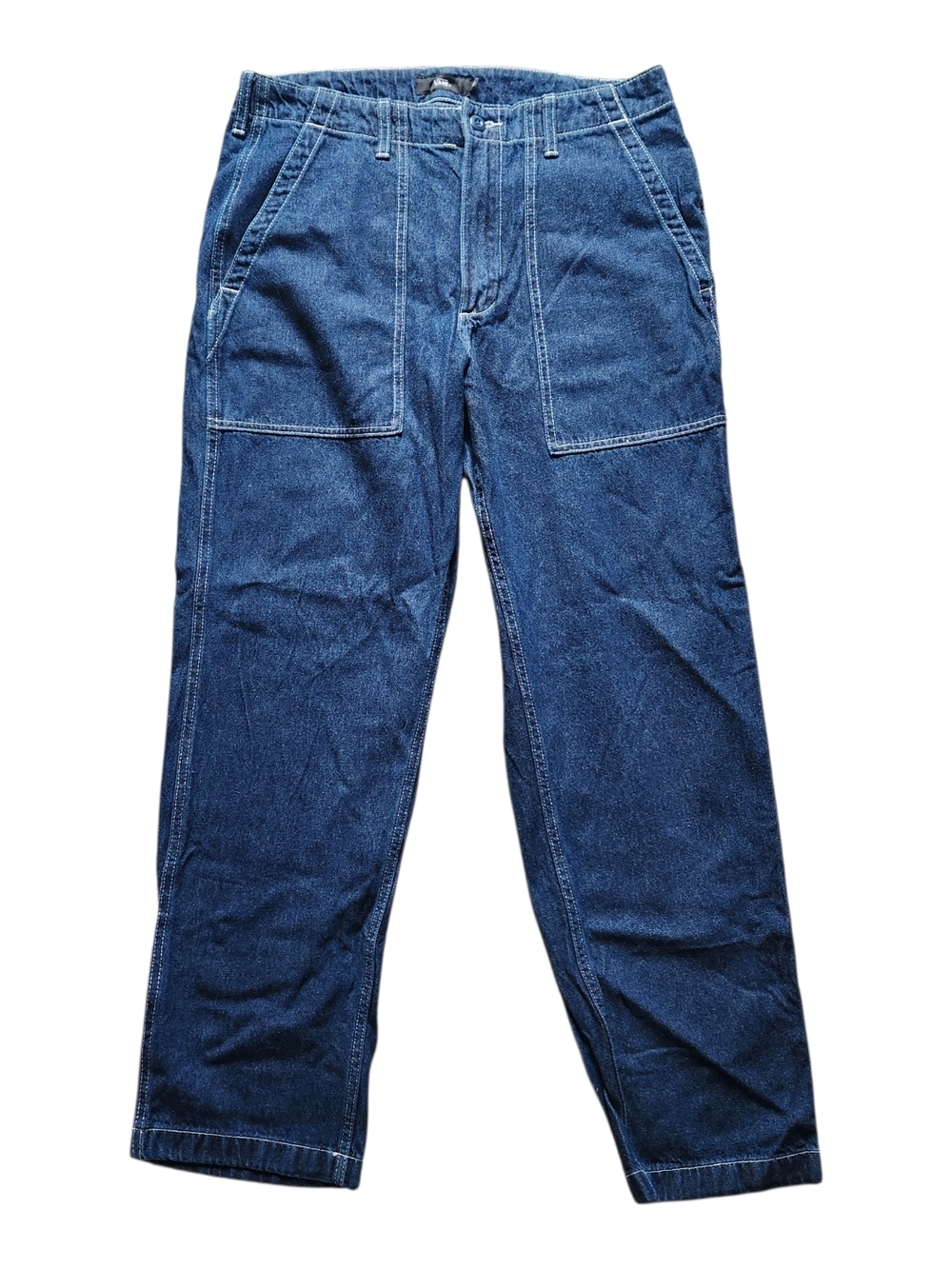 Vans Navy Blue Loose Tapered Fit Mens Denim Pants Size 33